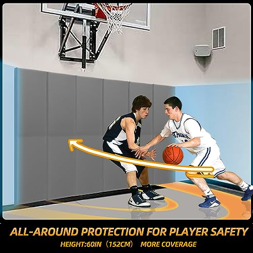 2 Pack Sport Wall Pads 2” Thick Foam Protection Padding Basketball Gym Garage Protectors