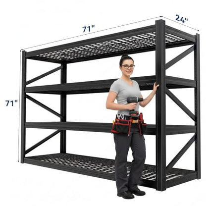 4 Tier Heavy Duty Garage Shelving
