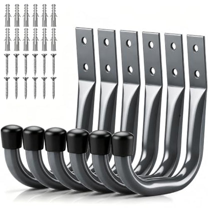 6 Pack Heavy Duty Metal Wall Hooks