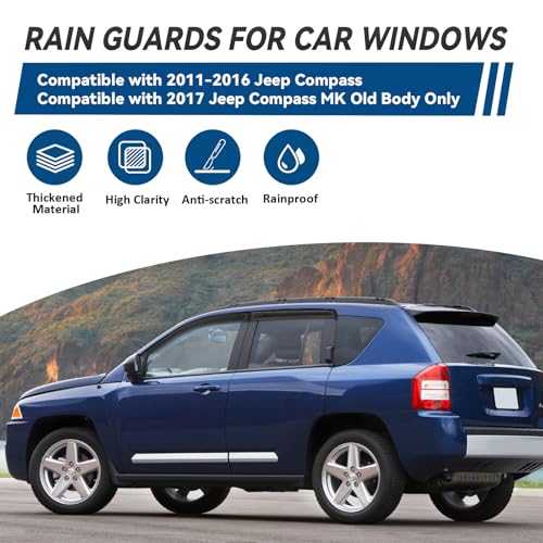 4pcs Window Visors Rain Guards for 2011