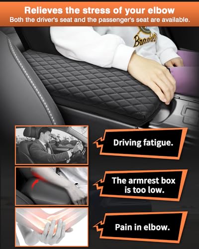 Custom for 2023 2024 2025 2026 Toyota Prius Center Console Cover Armrest Cover Cushion Pad Cover 2025 Prius XW60 5th Accessories Middle Console Arm Rest Protector PU Leather Anti
