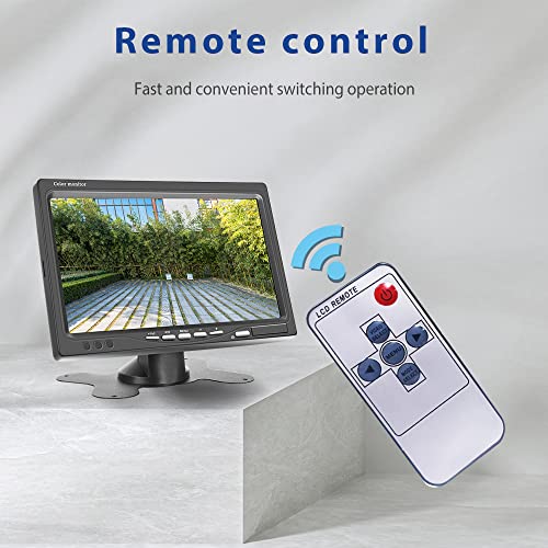 7" Backup Camera with Monitor Kit Waterproof Reverse Camera