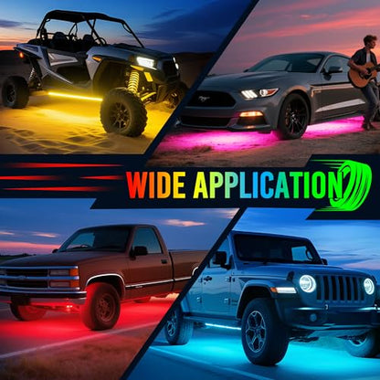 U8 RGB+IC Underglow LED Light Bars (50.4 Ounce)