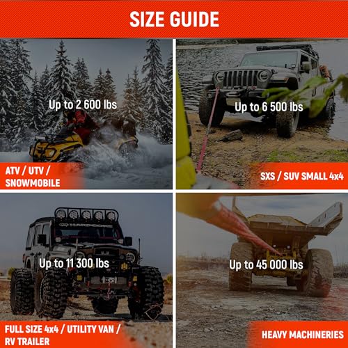 Gear ATV UTV Kinetic Recovery Rope kit