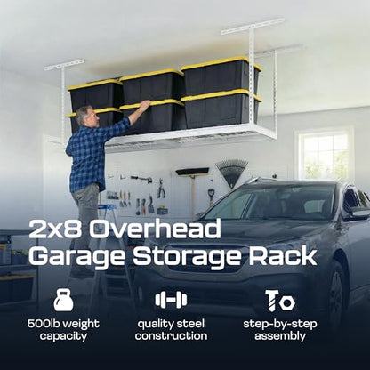 MonsterRax 2x8 Overhead Garage Storage Rack