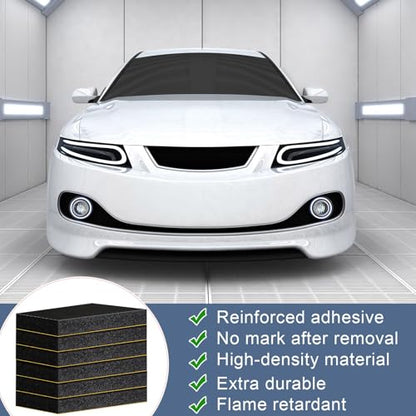8 Pack Garage Wall Protector for Car Doors Garage Bumpers for Parking Car Self Adhesive Wall Guard Anti Collision EVA Foam Pole Padding for Warehouse Parking (8 Count)