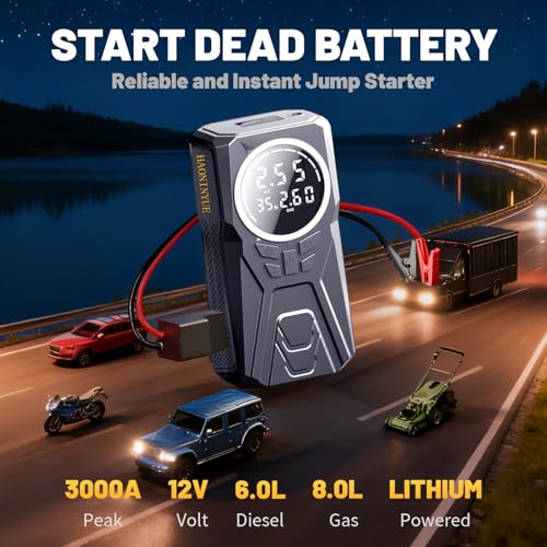 Car Jump Starter with Air Compressor