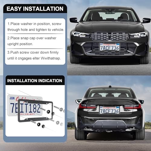 Carbon Fiber License Plate Frames