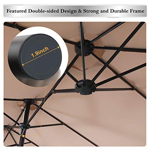 15FT Patio Umbrella with Base