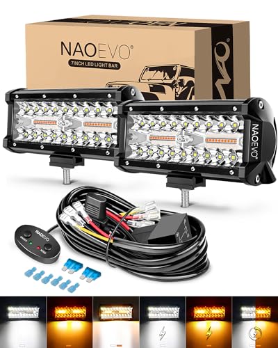 7 Inch LED Light Bar (2 Count)