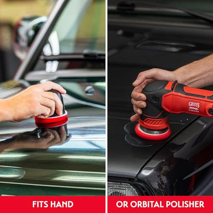 3” Red Foam Waxing Pads for Car Detailing (3 Count)