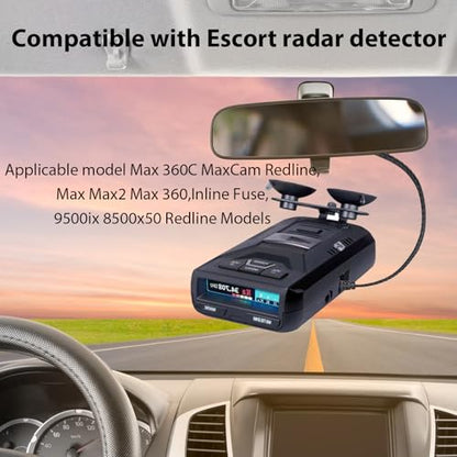 RJ11 Mirror Tap Radar Detector Hardwire Kit for Escort Max 360