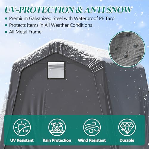 8' x 8' Outdoor Storage Shelter Shed