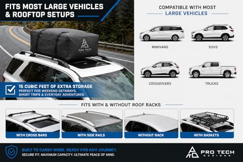 Journeyer 15 Waterproof Rooftop Cargo Carrier Bag