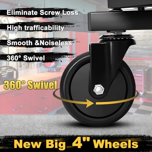 Rolling Stool with Wheels