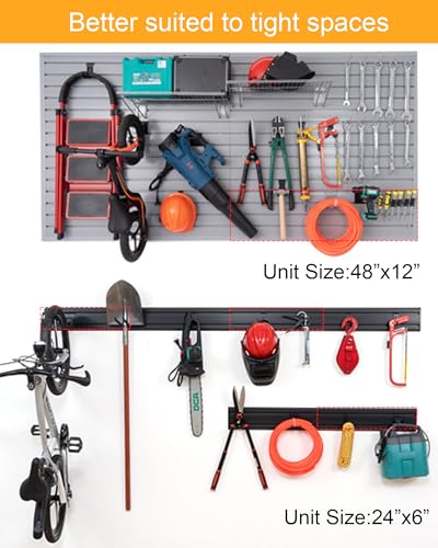 Slatwall Panels Garage Tool Organizer Wall Mount Garage Slat Wall Storage Systems