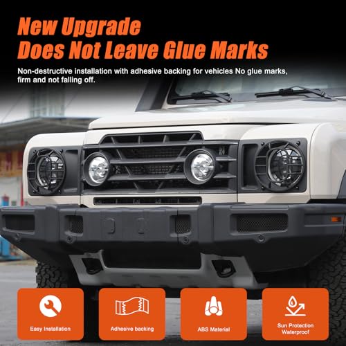 2PCS Car Headlight Cover Compatible with INEOS Grenadier 2020