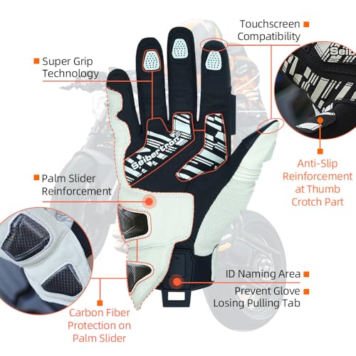 SPS 4 Winter Unisex Touchscreen Road Racing Motorcycle MTB Sports Gloves Also fit BMX MX ATV Mountain Bike Bicycle Cycling Off