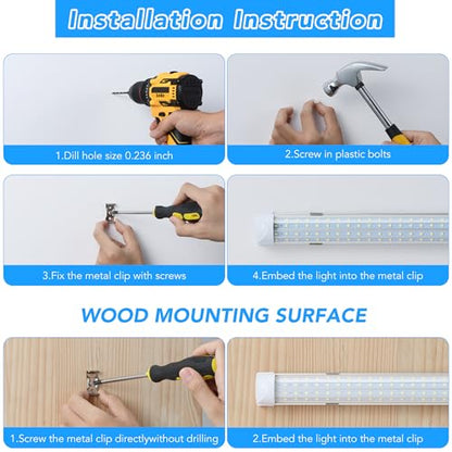 T8 LED Shop Lights (6 Count)