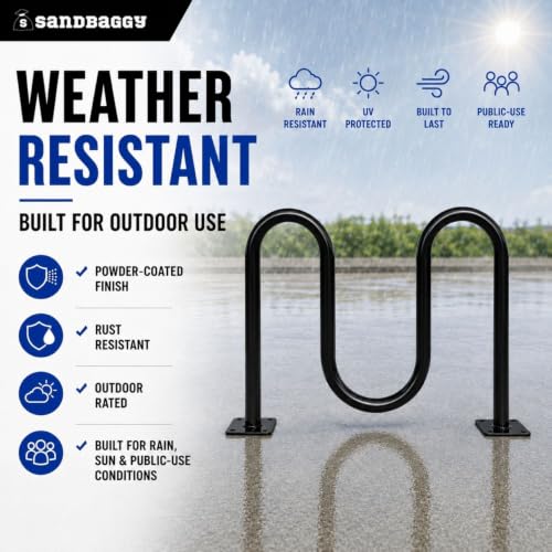 Commercial Dual Loop Wave Bike Racks