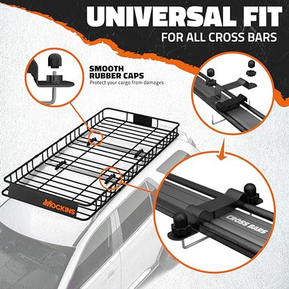 XL Extendable Roof Rack Cargo Carrier for Top of Vehicle Storage