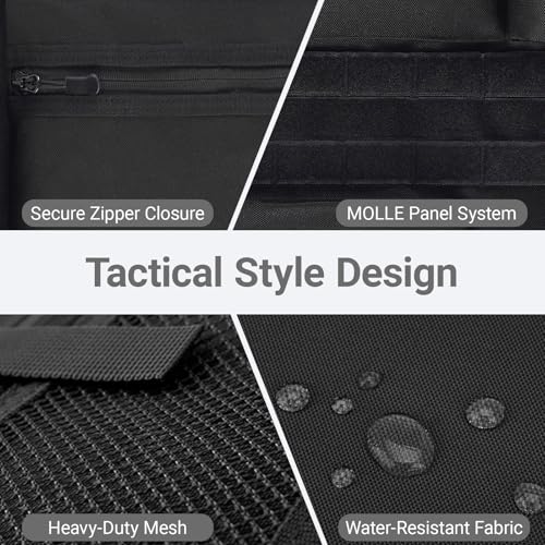 Tactical Car Seat Organizer with Multiple Pockets