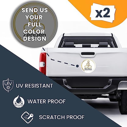 Custom Round Car Magnets 12" (2 Count)