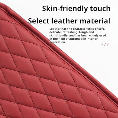 Car Armrest Cover Leather Car Console Covers Box Pad with Pocket and Tissue Box Arm Rest Cover for Car for SUV Truck Sedan Vehicle