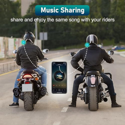 TK X4 Motorcycle Bluetooth Headset (2 Count)