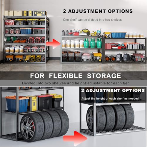 64" Wide 6 Tier Garage Shelving Unit (6 Count)
