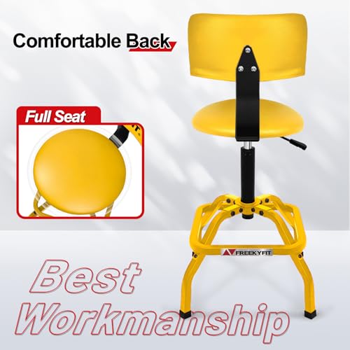 Shop Stool with Backrest
