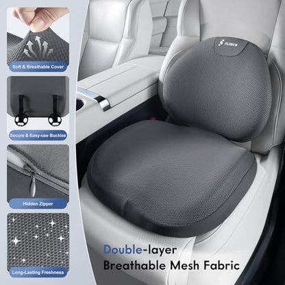 Seat Cushion and Lumbar Support Pillow for Office Chair Car