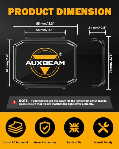 R4 Series 4 Inch LED Square Black Protective Pod Light Covers