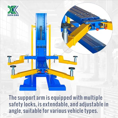 Mobile Car Lifts 6200 lb Capacity Single Post Lift 6200 220V