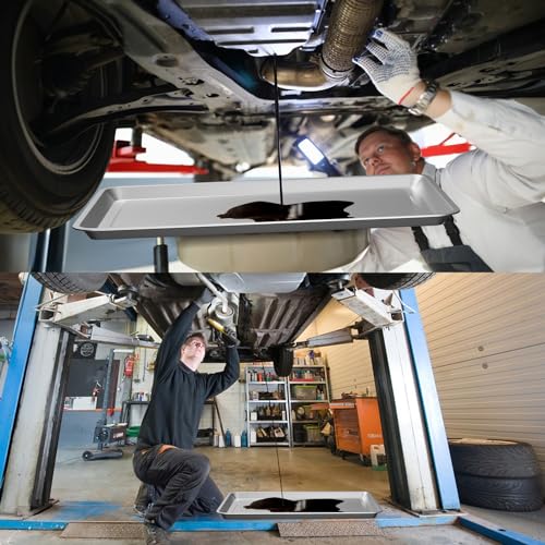 2 Pcs Under Car Oil Pans for Changing Oil