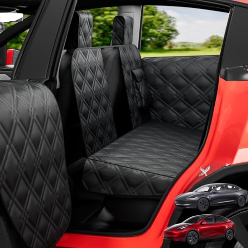 Dog Car Seat Cover For Back Seat Compatible With Tesla Model Y