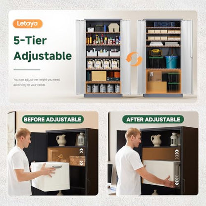 Metal Storage Cabinet with Lock Door