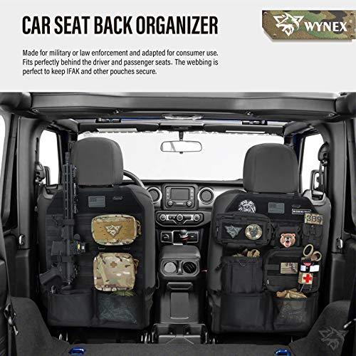 Molle Seat Back Car Organizer Fit Most Car F150 Jeeps Pickups Trucks