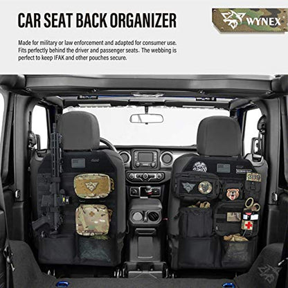 Molle Seat Back Car Organizer Fit Most Car F150 Jeeps Pickups Trucks