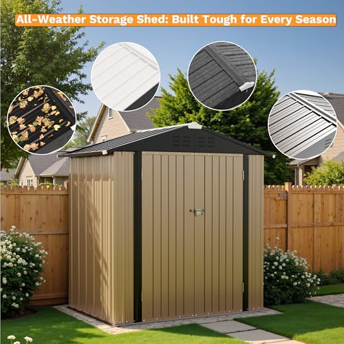 6x4FT Outdoor Storage Shed