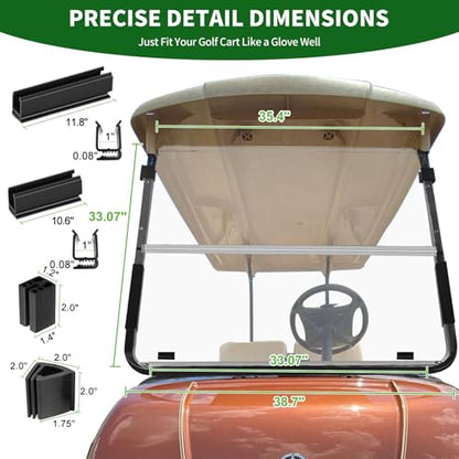 Golf Cart Foldable Windshield 3
