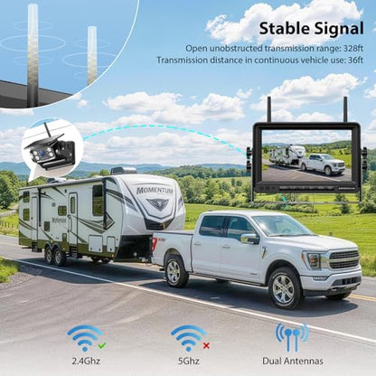 Magnetic Solar Wireless Backup Camera System
