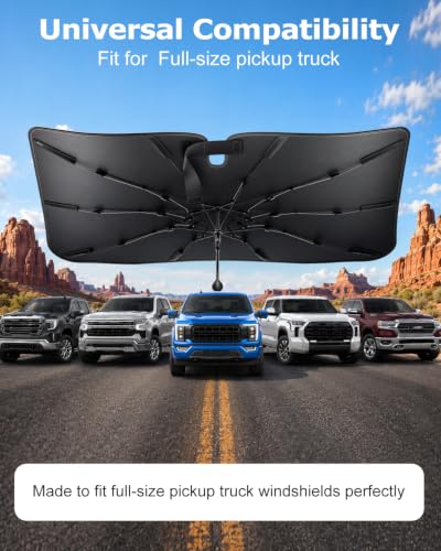 2026 Upgraded] Weektic Truck Windshield Sun Shade for F