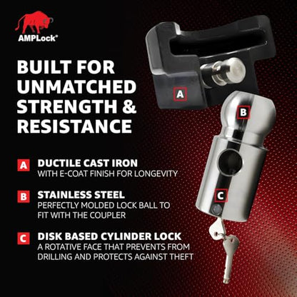 King Pin Lock LPCVR for Fifth Wheel