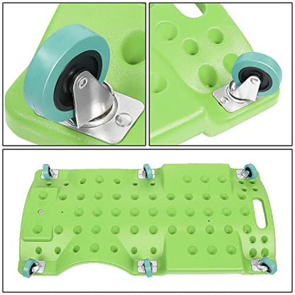 40Inch Low Profile Plastic Rolling Garage Shop Creeper with Padded Headrest