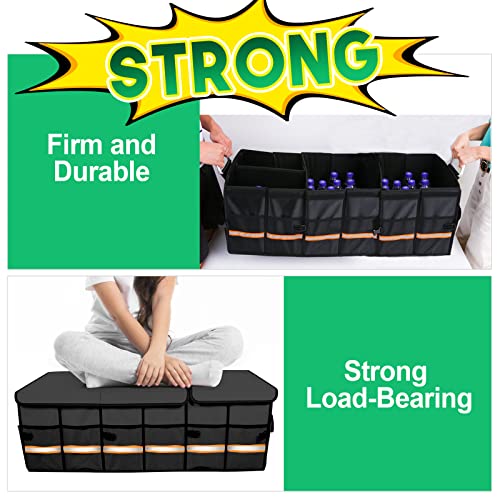 Trunk Organizer Cargo Organizer Trunk Storage Waterproof Collapsible Durable Multi Compartments