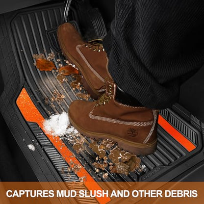 Heavy Duty Rubber Car Mats Metallic