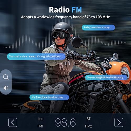 M1 S Air Motorcycle Bluetooth Headset with Music Sharing