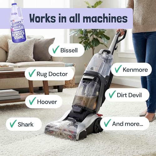 Carpet Cleaner Shampoo Solution for Machines (32 Fl Oz)