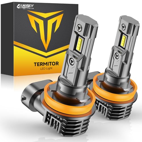 H11/H8/H16 Fog Light Bulbs, 16000 Luments 900% Brightness, 6500k cool white Special Bulb, 1:1 Mini Size, 60000HRS Lifespan Replacement, Plug and Play, Pack of 2